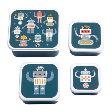 Lunch & snack box set - Robots